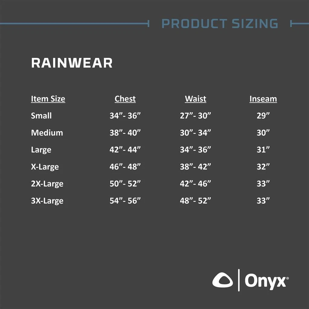 Onyx thunder rage rain suit sale
