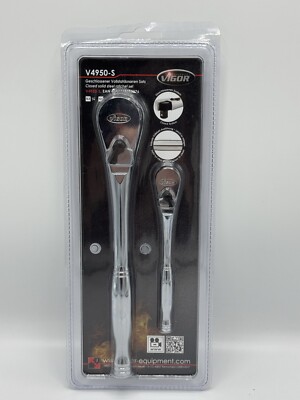 Vigor V4950-S FineTooth Umschaltknarrensatz 1/4''-1/2'' 2-teilig geschlossen Stahl