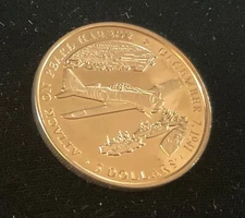 American Mint Attack on Pearl Harbor Republic of Siberia $5 Coin, COA
