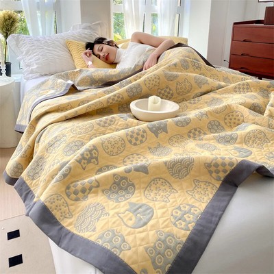 Pure Cotton Thread Blanket Summer Bedspread/Quilt Towel Throw Blankets