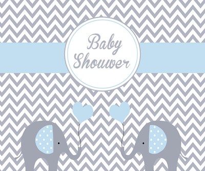 9x6ft Cute Elephant Decor Backdrop Baby Shower Theme Party Photo