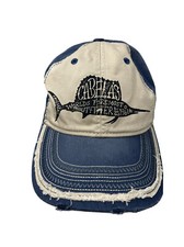 Cabela's Outfitter Embroidered Adjustable Strapback Hat Cap Blue Youth