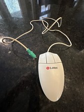 Vintage Labtec 3 Button Ball Wired Computer Mouse PS/2 Connect M-CAC64-tested