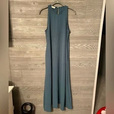 Sleeveless Maxi Dress Teal Blue Casual Summer Party Sundress