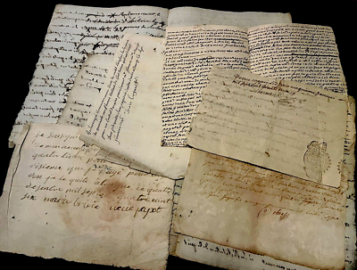 #ad #ad EPHEMERA LOT Collection of Old Documents Letters Papers Manuscripts Etc $25.49