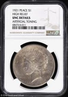 1921-P $1 Peace Silver Dollar NGC UNC Details | High Relief Uncirculated