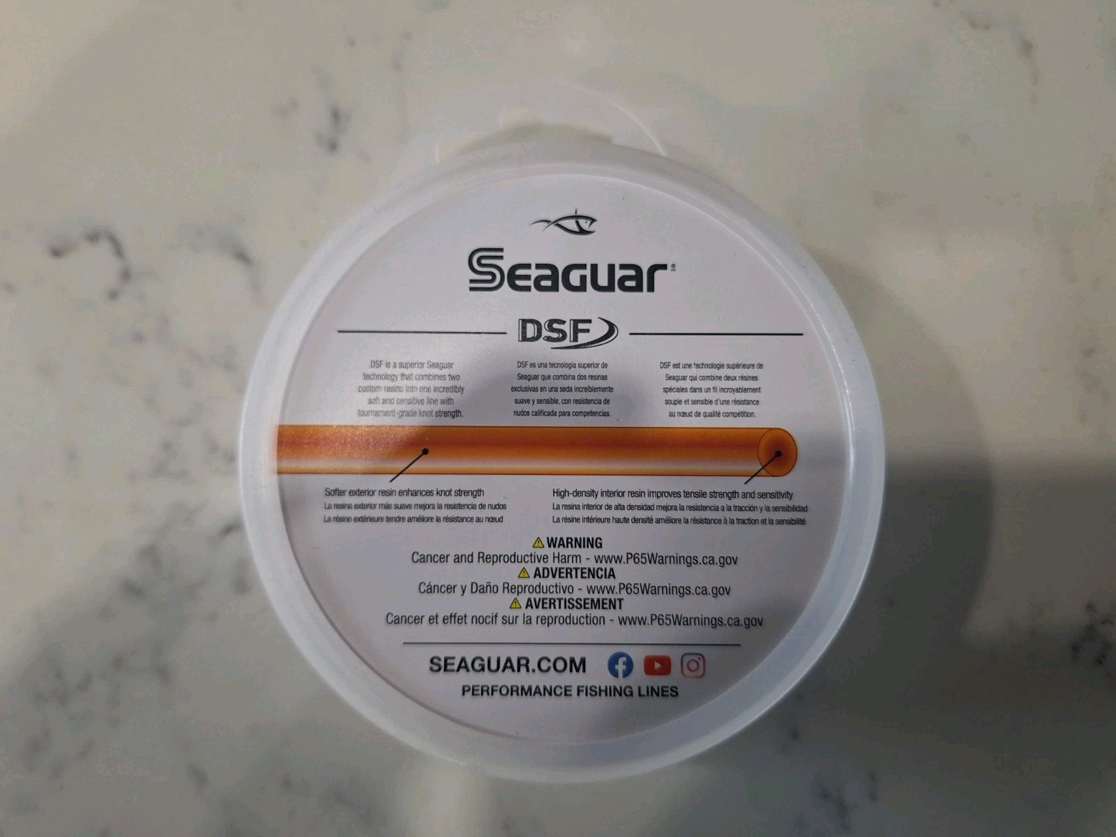 Seaguar Blue Label 100% Fluorocarbon Fishing Line Leader 50LB 50YD Spool