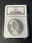 1887 Morgan Silver Dollar NGC MS63