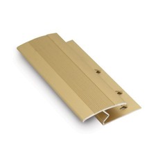 Genesis  Polished Brass Aluminium Carpet To Tile Z Knock Down Bar TGA 0.9m