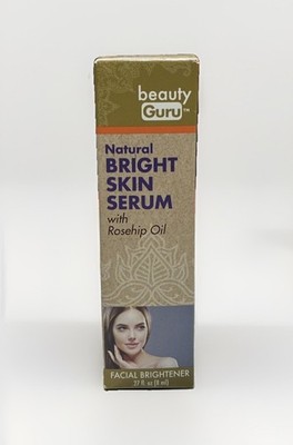 Beauty Guru Natural Bright Skin Serum with Rosehip Oil Facial Brightener New
