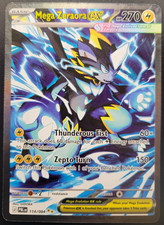 Mega Zeraora EX 114/084 PBL Secret Rara Full Art Holo quasi nuova