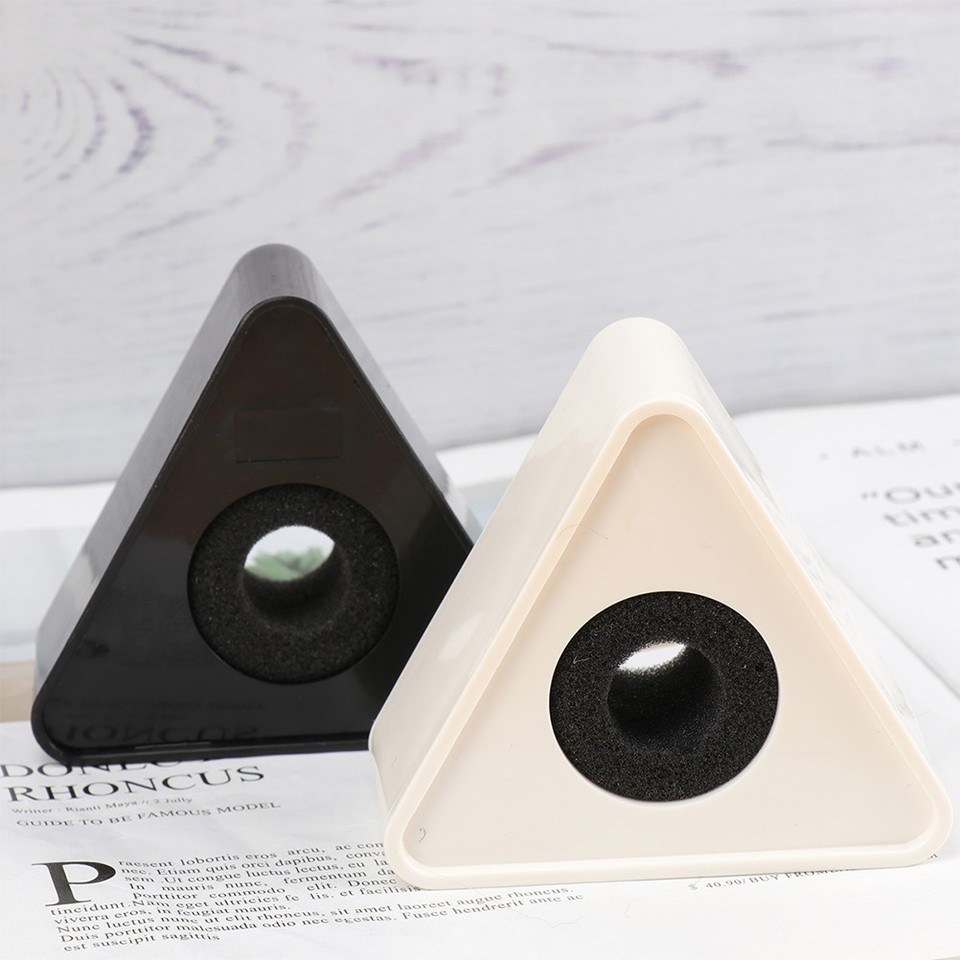 4 Pcs Microphone Prop Triangle Shaped Station Logo ABS Interview Flag ...