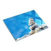 Glasschneidebrett KüChe GehäRtetes Glas Arbeitsplattenschutz Steine 40X30 Cm
