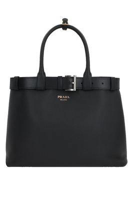 PRADA Buckle Large $6500 Black Top Handle Bag New & Authentic | eBay
