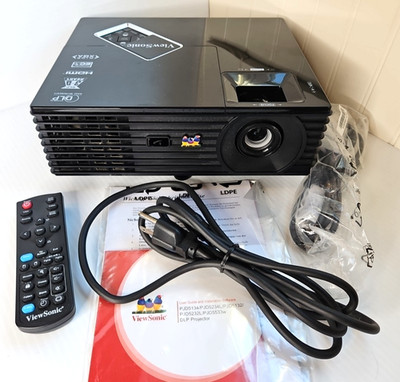 ViewSonic PJD5533w DLP 3D Projector VS14117 Lamp Runtime 4574 Hrs TESTED WORKING