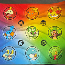 Pok mon TCG First Partner Pack Starter Pok mon Sticker Sheet Series 3