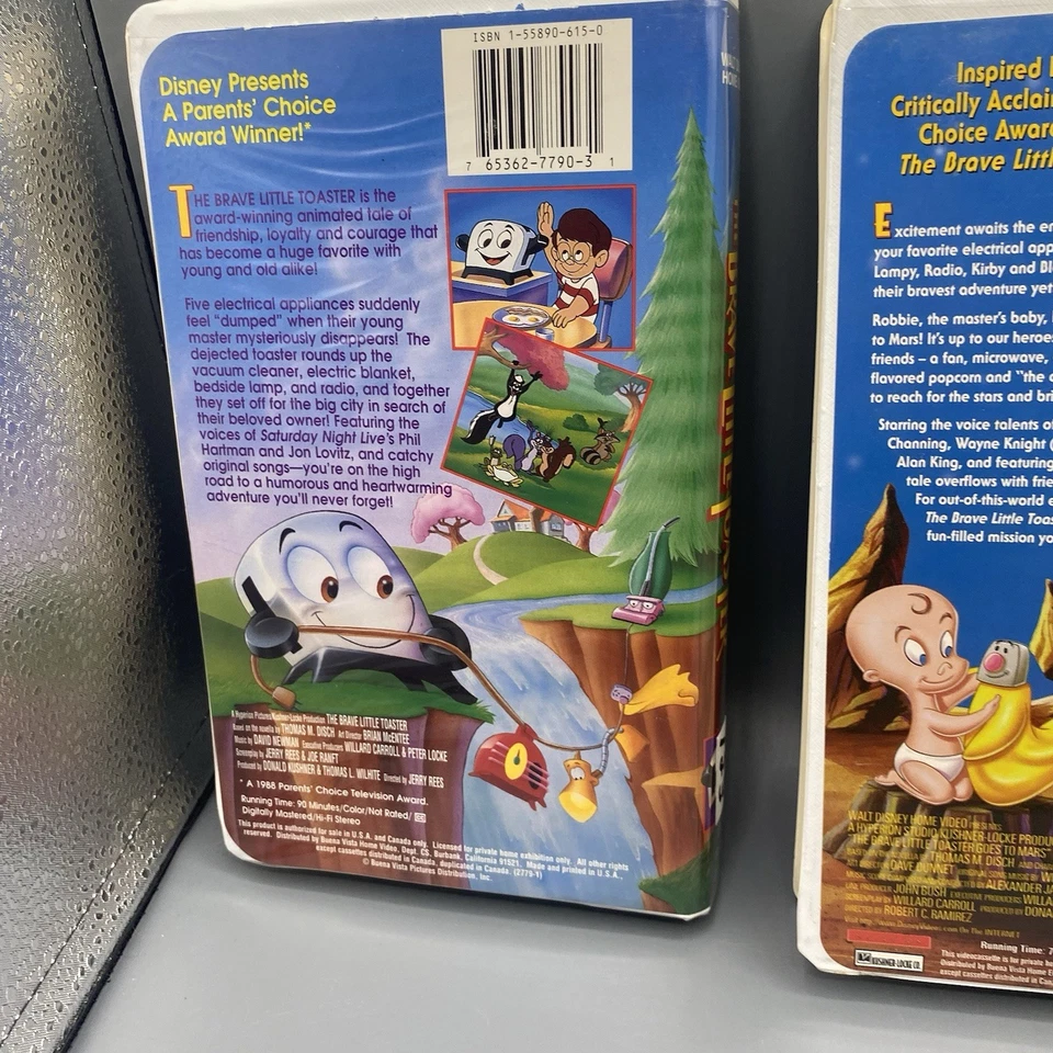 The Brave Little Toaster Lot of 3 VHS / 1 Sealed VHS Foto 4 de 4