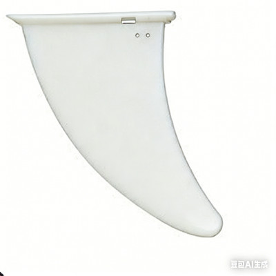 Weiße Surfbrettflossen groß