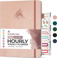 Clever Fox Planner PRO Schedule Dated (Jan 2026–Jan 2027) – Weekly & Monthly