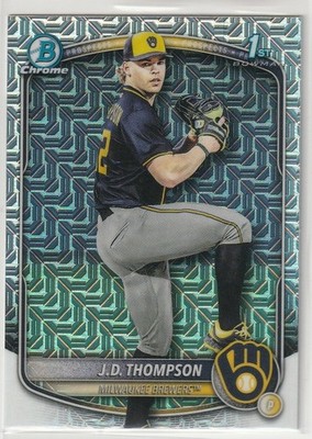2025 Bowman Draft	J.D. THOMPSON	Milwaukee Brewers	Chrome Mojo Refractor	#BDC-14