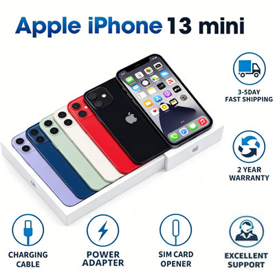 Factory New Apple iPhone 13 MINI A2481 128GB 256GB USA Unlocked 2 YEAR WARRANTY