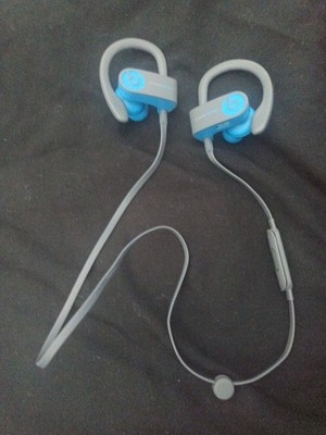 Beats by Dr. Dre Powerbeats 2 Bluetooth Wireless Ear-hook Headphones Blue/Gray