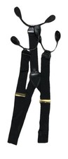 Amazing One Size Black Silk W.golden England Hardware M.in.USA Men s Suspenders