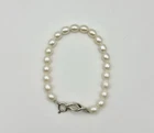 Tiffany & Co VINTAGE Pearl & Silver Infinity Bracelet