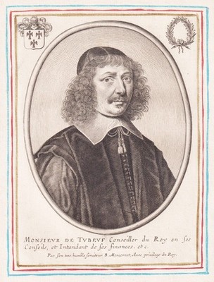 Michel Tubeuf Bischof Saint-Pons Castres Prälat Kupferstich Portrait 1650