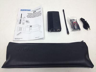 SHURE PORTABLE WIRELESS SYSTEM CAMERA MOUNT RECEIVER VHF 175MHZ MIC HOT-SHOE NOS
