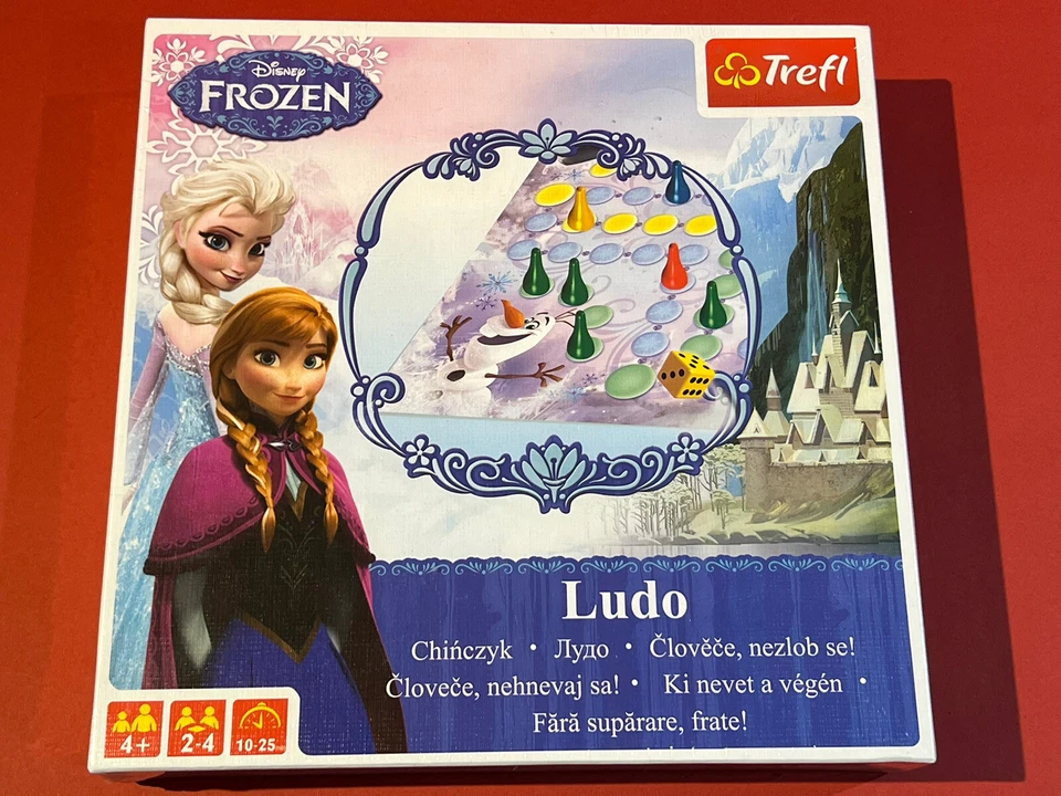 DISNEY FROZEN LUDO GAME NEW SEALED FAMILY PARTY CHRISTMAS GIFT PRESENT TREFL - Image 4 of 4