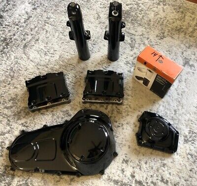 Harley ENGINE/FRONT END POWDER COATED BLACK OUT SET