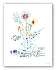 Summer Bouquet ART PRINT by Pablo Picasso Image Size 24" x 20"