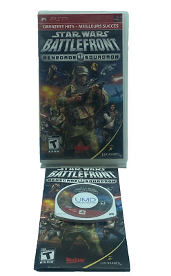 Star Wars: Battlefront -- Renegade Squadron (Sony PSP, 2007) Complete w/ Manual