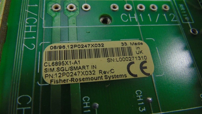 USED Fisher Rosemount CL6895X1-A1 Smart Device Input Panel 12P0247X032 Rev. C - Image 4 of 4