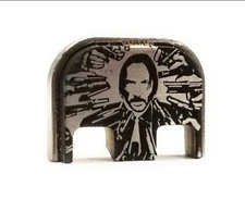  Back Plate For Glock-John Wlck-Stainless Steel (CHOOSE MODEL)