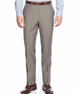 mens textured suit trousers