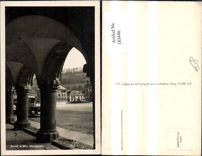183446,Bruck a. d. Mur Hauptplatz Ansicht d. Torbogen Auto 