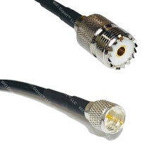 RFC240UF SO239 UHF Female to MINI UHF MALE Coax RF Cable USA-Ship Lot