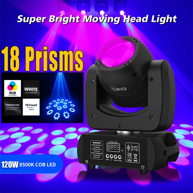 mini LED Moving head light 120W Beam&Spot+ 8 rotating