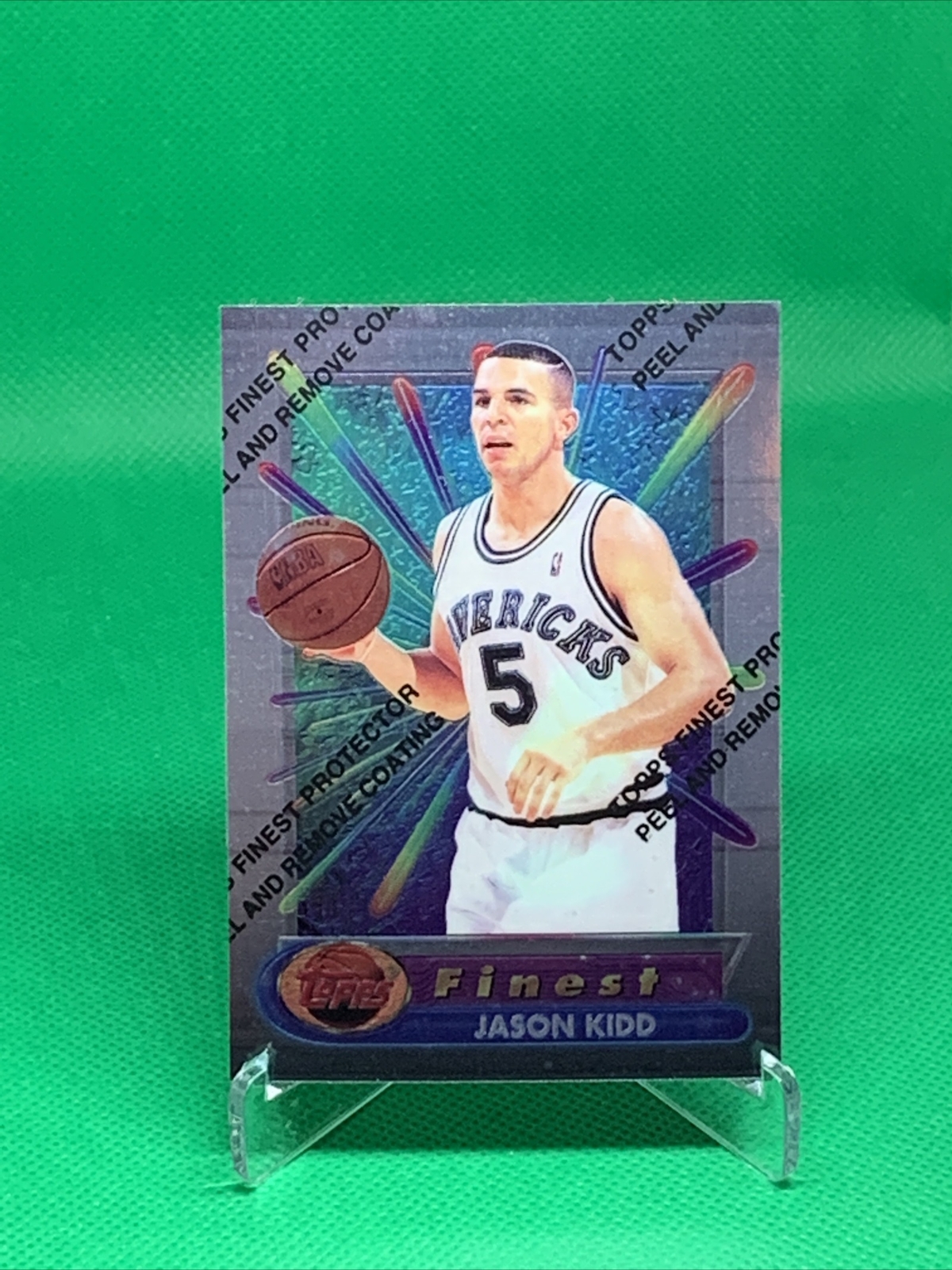 JASON KIDD 1994-95 TOPPS FINEST ROOKIE CARD RC #286 w/COATING MINT DALLAS MAVS !