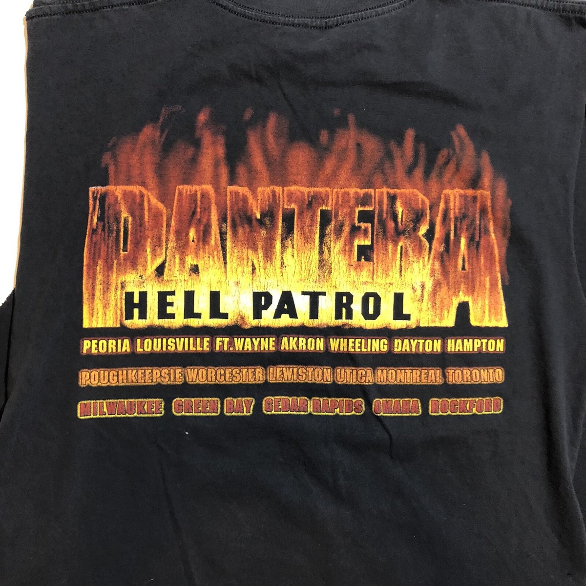 【激レア】ヴィンテージ PANTERA HELL PATROL Tシャツ Vintage Pantera Hell Patrol Hanes T Shirt Mens Large Heavy