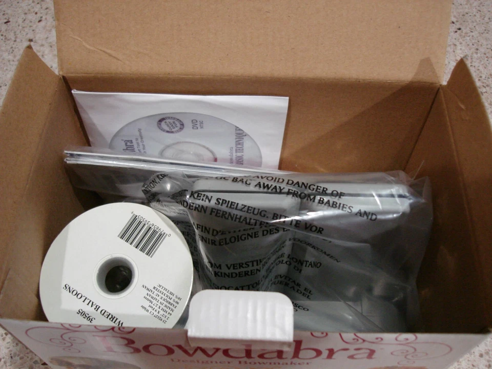 New/Never Used Bowdabra Bow Maker & Craft Tool Weddings Christmas Gift Bows - Image 2 of 4