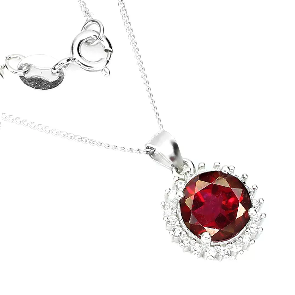 Red topaz best sale necklace