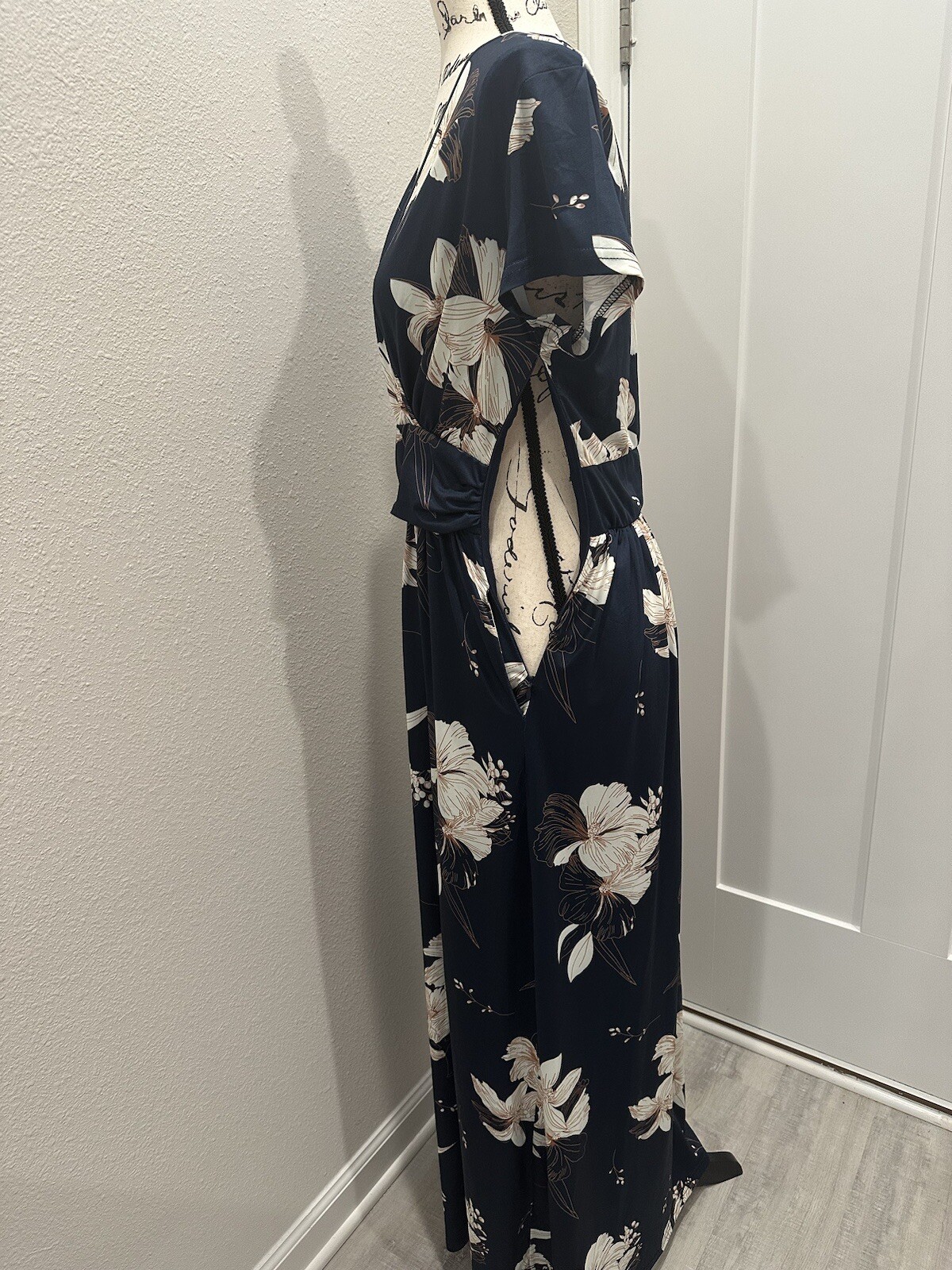 OUGES Dress Navy Blue Large Pre-owned - image 3