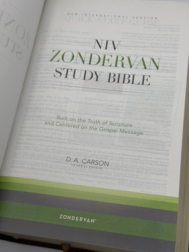 NIV Zondervan Study Bible, Imitation Leather, Brown. No Known Writing Inside - Foto 7 di 11