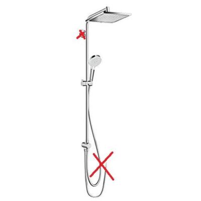 HANSGROHE Crometta E 240 EcoSmart Reno Showerpipe Duschsystem 27289000 - chrom
