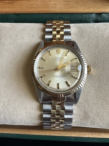 VINTAGE ROLEX DATEJUST 1601 CAL.1570 AUTOMATIC 14K/SS