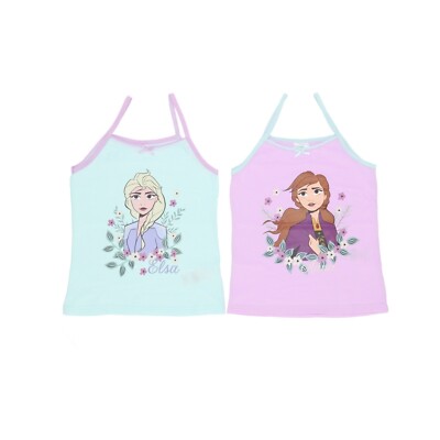 Unterwäsche Mädchen Frozen Unterhemden Eiskönigin Anna & Elsa 110/116 122/128