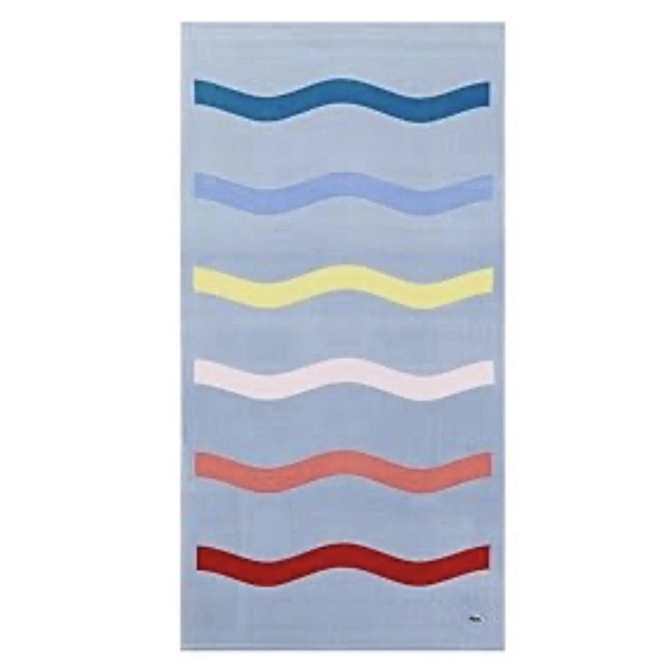 Excellent LACOSTE Kane Beach Towel Rare Design Pattern 100% Cotton 36”x72” - Image 2 of 4